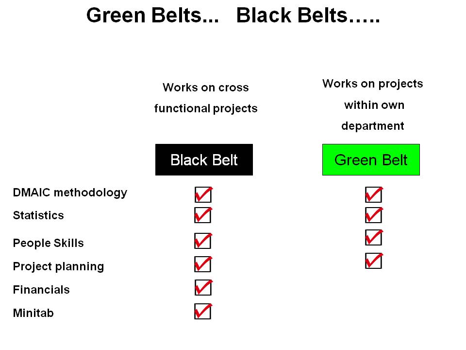Overview of six sigma belts